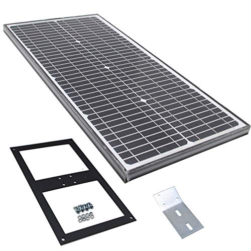 ALEKO SP30W24V 30 Watt 24 Volt Monocrystalline Solar Panel for Gate Opener Pool Garden Driveway