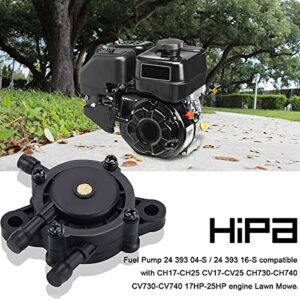 HIPA Fuel Pump 24 393 04-S / 24 393 16-S compatible with CH17-CH25 CV17-CV25 CH730-CH740 CV730-CV740 17HP-25HP engine Lawn Mower