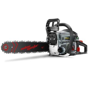 salem master chainsaw gas 5820f 58cc 2-cycle gas powered chainsaw, 16 inch chainsaw, handheld cordless petrol gasoline chain saw for farm, garden and ranch (5820h-16inch)
