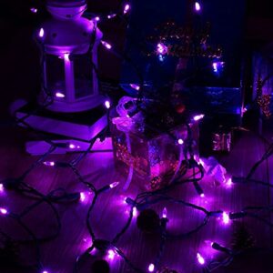 FUNPENY Halloween Christmas 50 LED Mini String Lights, 16FT Battery Operated 8 Modes Waterproof Fairy Lights, Halloween Decorations for Indoor Outdoor Garden