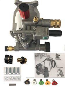 deluxe pumps-n-more excell replacement pressure washer water pump for honda excell xr2500 xr2600 xc2600 exha2425 xr2625 pump kit with garden hose quick connector and pressure quick coupler