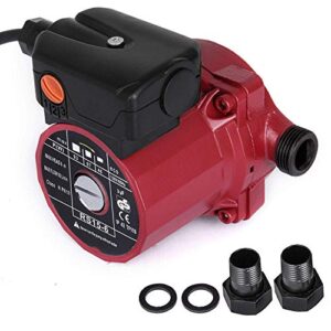 happybuy recirculating pump, 93w 110v water circulator circulating pump npt 3/4″ w/brass fittings, 3-speed control recirculation 9.5 gpm rs15-6 for electric water heater system