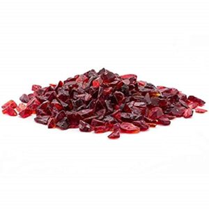 margo garden products 1/4″ 10lbs dragon glass, 10 lb, red