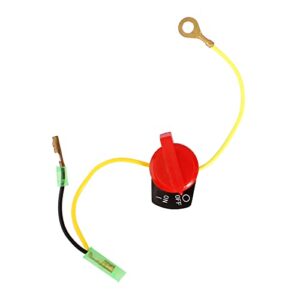 QAZAKY On/Off Engine Stop Kill Switch Control Compatible with GX110 GX120 GX160 GX200 GX240 GX270 GX340 GX390 ED1000 EZ1400 EG1400 EG1000 EZ2500 EZ3500 EZ5000 WT30XK4 WT40XK3 CC4033 26A-BPH3710