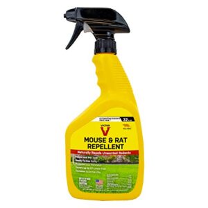 victor m809 mouse and rat repellent natural non-toxic spray for indoor and outdoor use ready to use – 32 fl oz