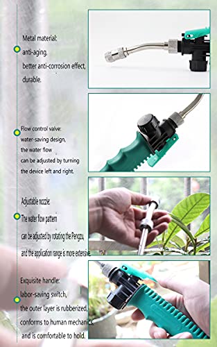 Angstmeier Pressure Washer Gun Used for Gardening, Watering, Cleaning Vehicles, Gardens, Car Floors, Doors, Windows, Garages, Water Spray Cleaners (30cm)