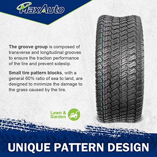 MaxAuto 2Pcs 20x8-8 20x8x8 Lawn Mower Cart Turf Tires P332 4PR Load Range B