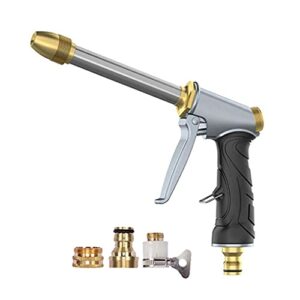 yfqhdd water gun sprinklers garden water hose brass spray gun powerful pressure washer jet nozzle foam car cleaning