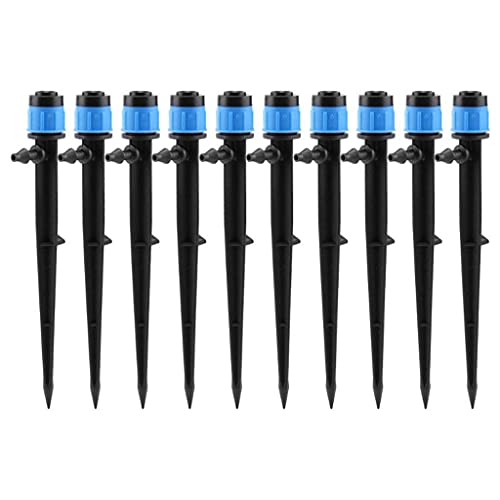 YFQHDD 10pcs drip Irrigation Adjustable Sprinkler Spray Garden Plants Watering Nozzle 360 Degree Drippers Maintenance Equipment