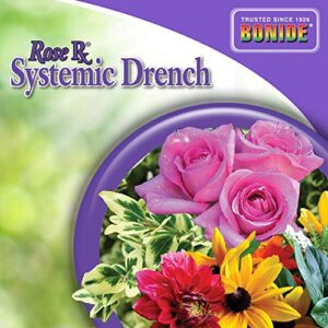 Bonide Rose Rx Systemic Drench, 32 oz Concentrate, Garden Insect & Disease Prevention for Roses, Flowers and Ornamentals