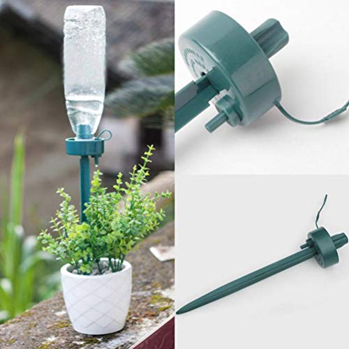 Happyyami PCS Plant Self Watering Spike Slow Release Valve Switch Automatic Irrigation Watering Drip System Dripper Stake for Potted Plants Vacation Plants Indoor Outdoor