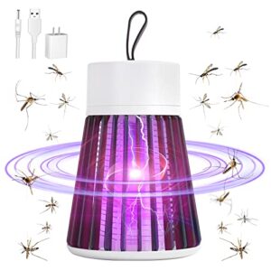 bug zapper electric uv insect catcher killer for flies,fly trap lamp mosquitoes,gnats & other small to large flying pests for home, kitchen,garden,patio,camping & more with plug