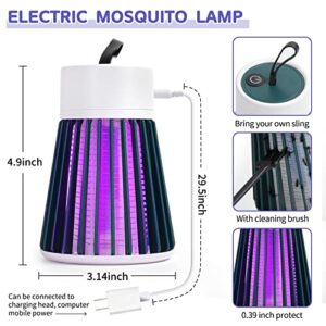 Bug Zapper Electric UV Insect Catcher Killer for Flies,Fly Trap Lamp Mosquitoes,Gnats & Other Small to Large Flying Pests for Home, Kitchen,Garden,Patio,Camping & More with Plug