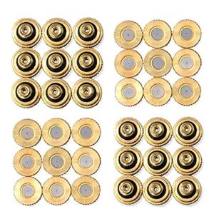 40 pack brass atomizing nozzle low pressure humidifying misting sprayer for garden patio lawn landscaping dust control and outdoor cooling mister system 0.012″ orifice (0.3 mm) 10/24 unc