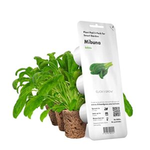 click and grow smart garden mibuna plant pods, 3-pack