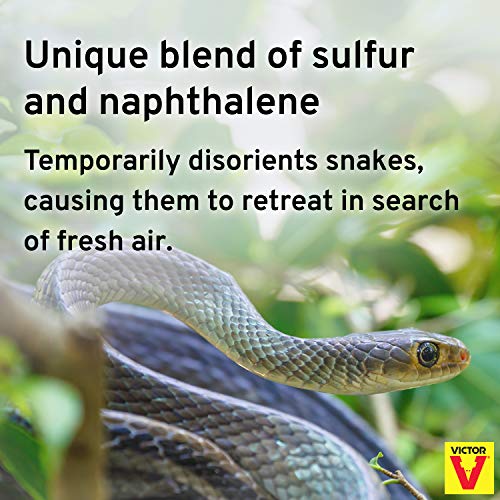 Victor VP364B Snake-A-Way Outdoor Snake Repelling Granules 4LB Snake Away Repellent - Repels Againts Poisonous and Non-Poisonous Snakes