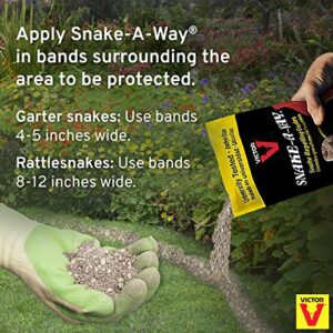 Victor VP364B Snake-A-Way Outdoor Snake Repelling Granules 4LB Snake Away Repellent - Repels Againts Poisonous and Non-Poisonous Snakes