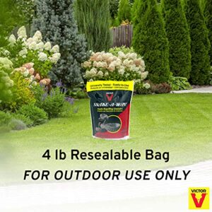 Victor VP364B Snake-A-Way Outdoor Snake Repelling Granules 4LB Snake Away Repellent - Repels Againts Poisonous and Non-Poisonous Snakes