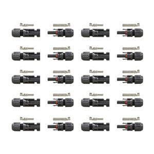 hqst 10 pairs solar connectors male/female ip67 waterproof solar panel cable connectors