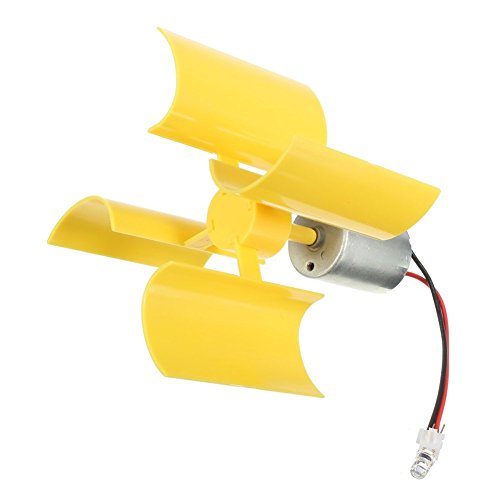 DC 0.1V-5.5V 100-6000RPM Micro Vertical Wind Turbines, Small Motor Blades Generator for DIY (1pc)