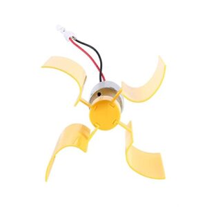 DC 0.1V-5.5V 100-6000RPM Micro Vertical Wind Turbines, Small Motor Blades Generator for DIY (1pc)