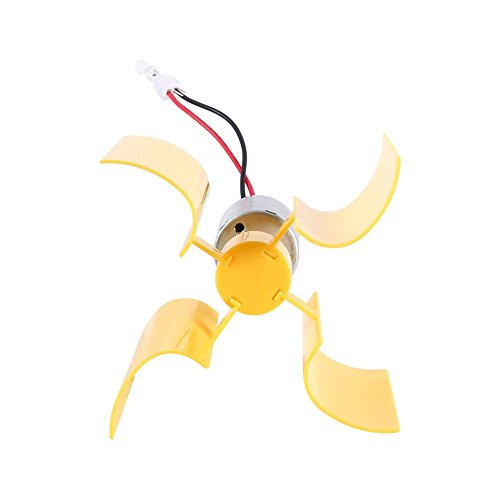 DC 0.1V-5.5V 100-6000RPM Micro Vertical Wind Turbines, Small Motor Blades Generator for DIY (1pc)