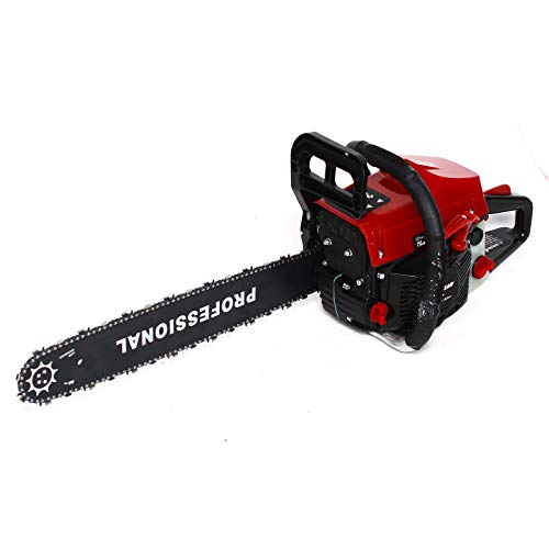 62CC Gas Chainsaw 20 Inch Gas Power Chainsaw 2-Cycle Cordless Chainsaw 2600W Gasoline Powered Chain Saw with Funnel and Proportioning Pot for Tree Cutting Wood Farm Garden