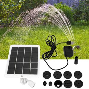 solar water pump floating fountain,3w 5v solar fountain pump,powered water floating sprinkler,6 nozzlesfor bird bath, fish tank, pond or garden decoration, solar water pump floating fountain,3w 5