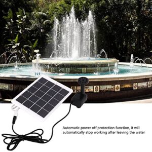 Solar Water Pump Floating Fountain,3W 5V Solar Fountain Pump,Powered Water Floating Sprinkler,6 Nozzlesfor Bird Bath, Fish Tank, Pond or Garden Decoration, Solar Water Pump Floating Fountain,3W 5