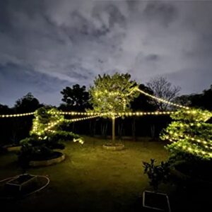 RUICHEN Fairy Lights Plug in, Waterproof 8 Modes 72 Ft 200 LED PVC Coating Silver Wire Twinkle String Lights for Bedroom Patio Garden Fence Christmas Wedding Party (Warm White)