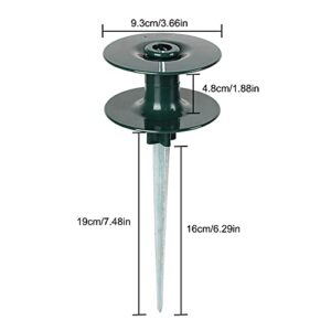 MCDSAJ 3 Pcs Garden Hose Guide Stake,Lawn Hose Support Long Metal Spike,Rust Sturdy Metal Stake for Garden Lawn Yard Antique Metal Hose Guard Stakes (210429XA01-3-10001-1454363451)