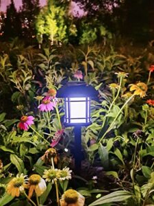 astraeus solar path lights, new led warm white solar garden light for outdoor with ip44 waterproof, solar pathway light for landscape, driveway, terrace, and walkway, yard. (white, 2 pack)