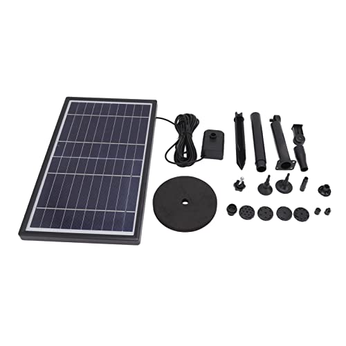 Solar Fountain Pump for Bird Bath,Solar Water Fountain,Solar Fountain Pump 10V 10W High Conversion Efficiency Split Spray Solar Fountain Kit for Swimming Pools Gardens