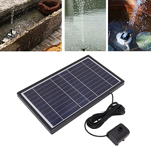 Solar Fountain Pump for Bird Bath,Solar Water Fountain,Solar Fountain Pump 10V 10W High Conversion Efficiency Split Spray Solar Fountain Kit for Swimming Pools Gardens