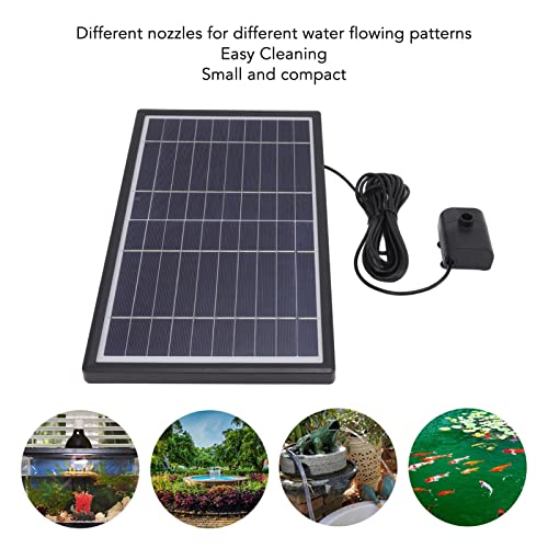 Solar Fountain Pump for Bird Bath,Solar Water Fountain,Solar Fountain Pump 10V 10W High Conversion Efficiency Split Spray Solar Fountain Kit for Swimming Pools Gardens