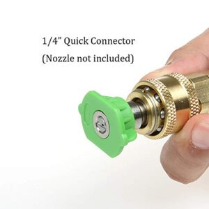 XIE Brass Pressure Washer Quick Connect air Hose fittingsquick Connect 12mm, to 1/4inch M-NPTMale Socke, 4000PSI/275Bar for Household, Garden, and Vehicle Cleaning.