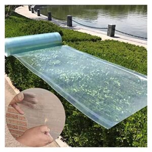 lvldawa polycarbonate roofing sheet, transparent garden & outdoors greenhouse cover, anti-uv rainproof shelter for canopy, tunnel, easy to bend & cut (color : clear, size : 1.5x30m)