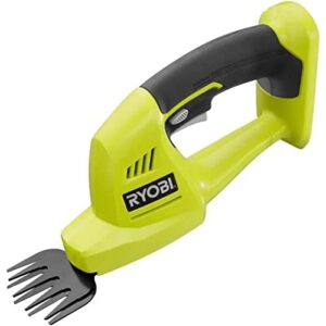 ryobi one+ 18v cordless battery grass shear trimmer (tool only) p2906btl