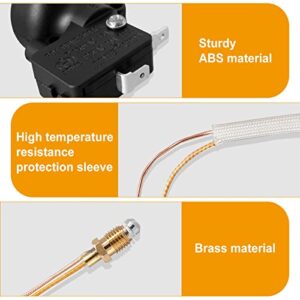 Thermocouple & Tilt Switch for Patio Heater, Thermocouple and Dump Switch Repair Kit for Propane Patio Heater Glass Tube Patio Heater Gas Heater, Patio Heater Parts for Tower Heater, 1 Pack