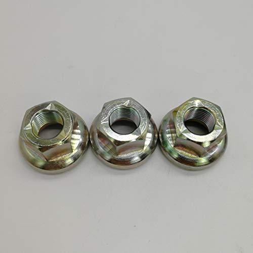 shiosheng 3pcs Top Lock Flange Nut, 9/16-inch for Husqvarna/Poulan/Roper/Craftsman/Weed Eater 532400234 532178342 539107590