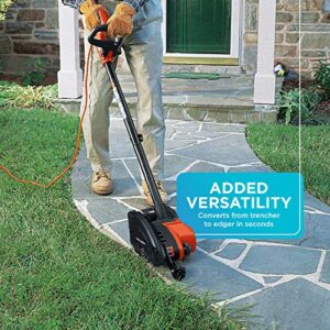 BLACK+DECKER 2-in-1 String Trimmer / Edger and Trencher, 12 -Amp (LE760FF)
