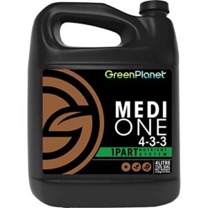 green planet nutrients – medi-one (1 liter) one part, start to finish, all natural organic garden nutrient