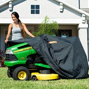 XYZCTEM Riding Lawn Mower Cover,Fits up to 54" Decks, Extreme Waterproof Protection and Reflective Strip