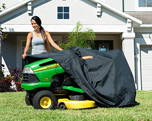 XYZCTEM Riding Lawn Mower Cover,Fits up to 54" Decks, Extreme Waterproof Protection and Reflective Strip