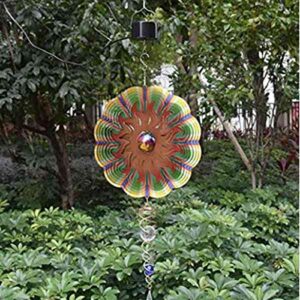 SWYWY Solar Hanging Display Motor Rotating Small Motor Solar Energy Wind Spinner Motor Multi-Purposes Rotatable Hook 2Pcs