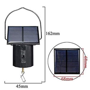 SWYWY Solar Hanging Display Motor Rotating Small Motor Solar Energy Wind Spinner Motor Multi-Purposes Rotatable Hook 2Pcs