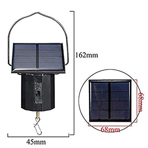 SWYWY Solar Hanging Display Motor Rotating Small Motor Solar Energy Wind Spinner Motor Multi-Purposes Rotatable Hook 2Pcs