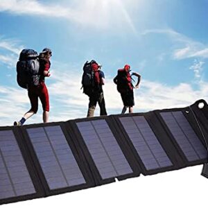 Solar Panels Portable Foldable Solar Panel Kit, Solar Panel 15W 5V Portable Solar Charger Foldable Monocrystalline Solar Cell for Power Station Phones Camping Garden Hiking Mobile Power