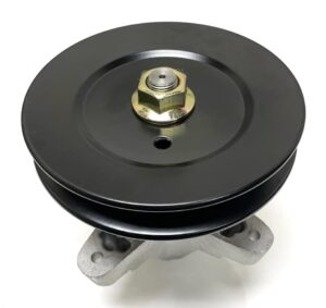 lawn & garden amc spindle assembly with pulley compatible with toro mtd craftsman cub cadet bolens 918-04474b, 618-04474, 918-04474, 618-04474a, 918-04474a, 618-04774b