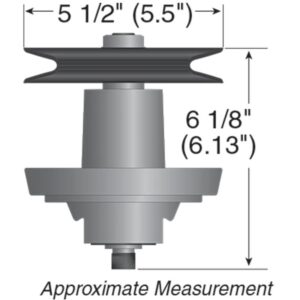 LAWN & GARDEN AMC Spindle Assembly with Pulley Compatible with Toro MTD Craftsman Cub Cadet Bolens 918-04474B, 618-04474, 918-04474, 618-04474A, 918-04474A, 618-04774B